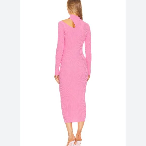 Bardot Ainsley Midi Dress in Candy Pink size medium - Picture 2 of 2